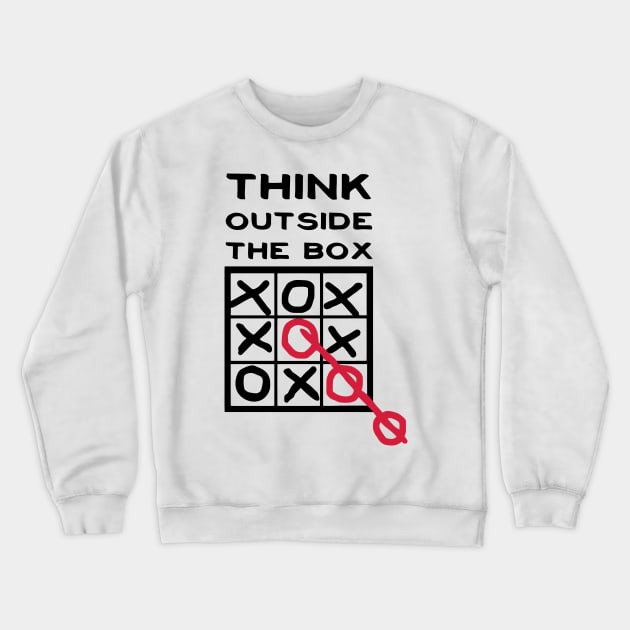 Think outside the box, creative thinking, thoughts are free Crewneck Sweatshirt by Quentin1984